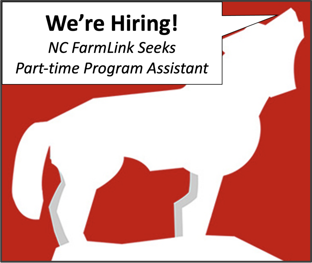 We're hiring! NC FarmLink seeks part-time program assistant.