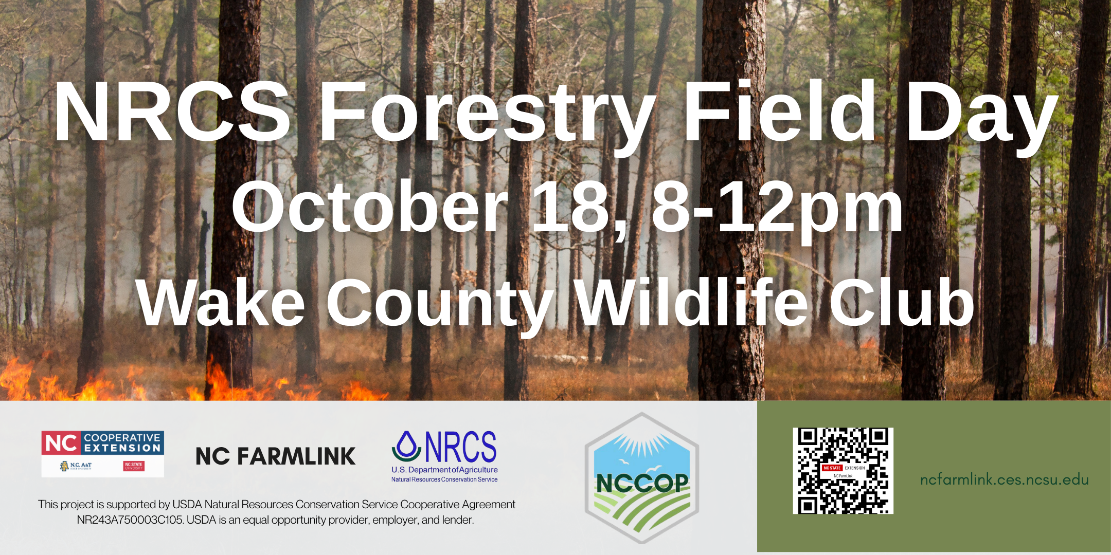 NRCS Forestry Field Day, October 18, 8-12 p.m.